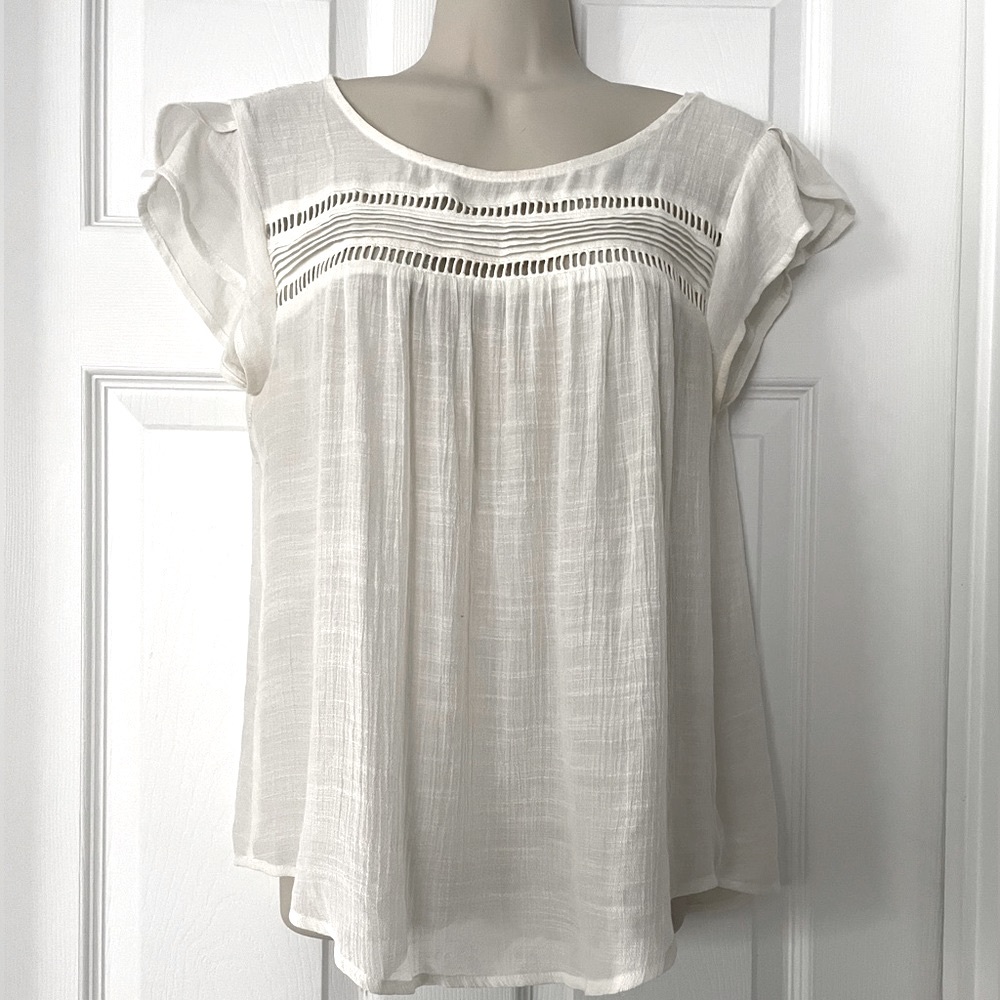 Cream Boho Top